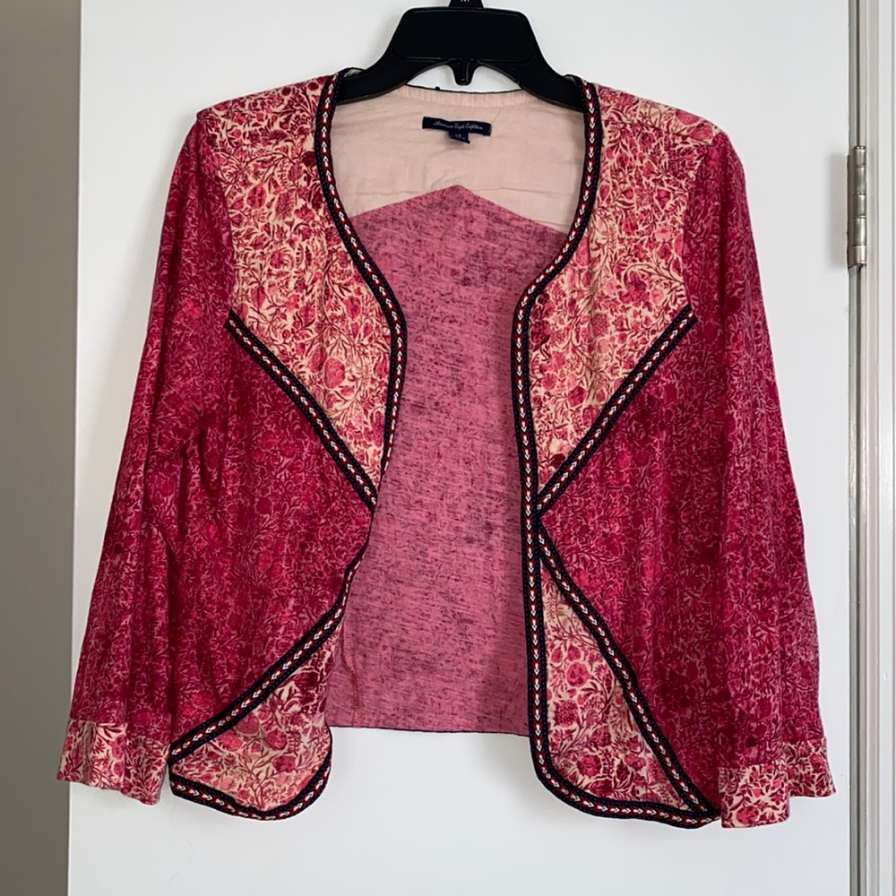 Pink Floral Quilted Jacket